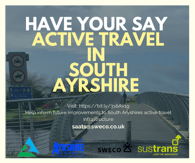 Have your say on Active Travel in South Ayrshire